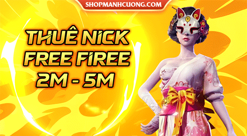 THUÊ ACC FREE FIRE 2-5M